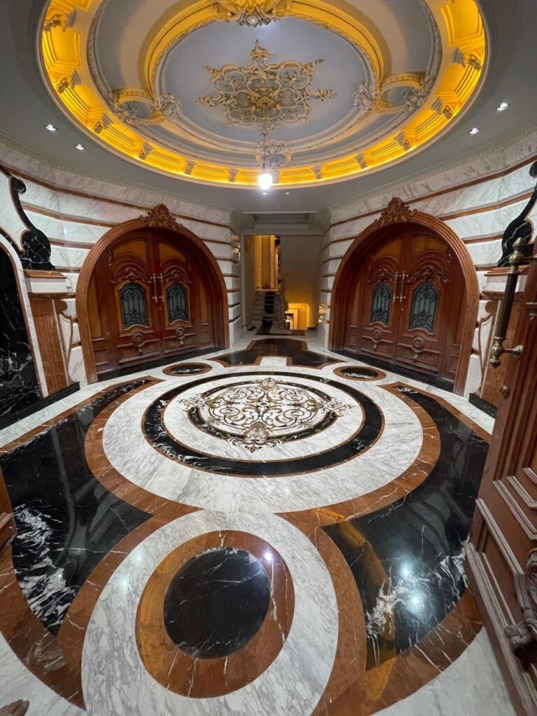 Embassy District villa, marble floors, inlays and staircases (3)