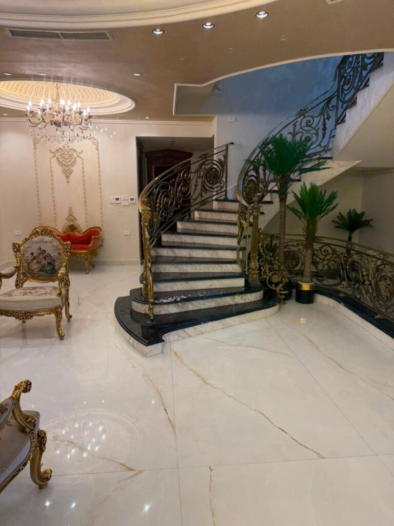 Embassy District villa, marble floors, inlays and staircases (7)