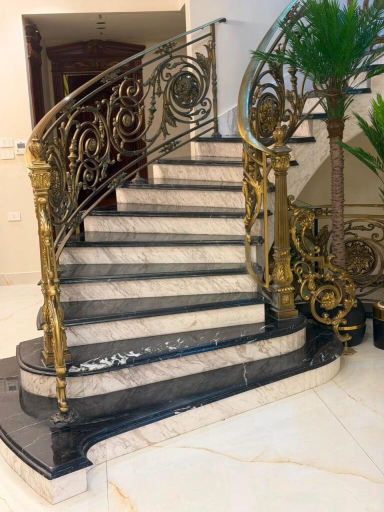 Embassy District villa, marble floors, inlays and staircases (11)