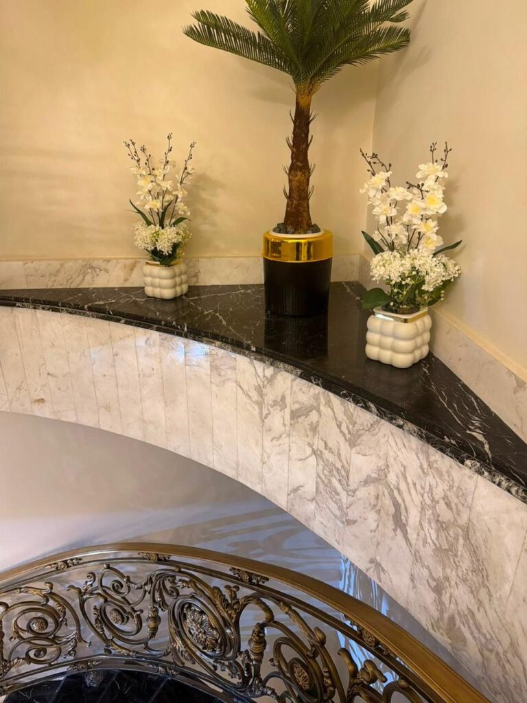 Embassy District villa, marble floors, inlays and staircases (13)