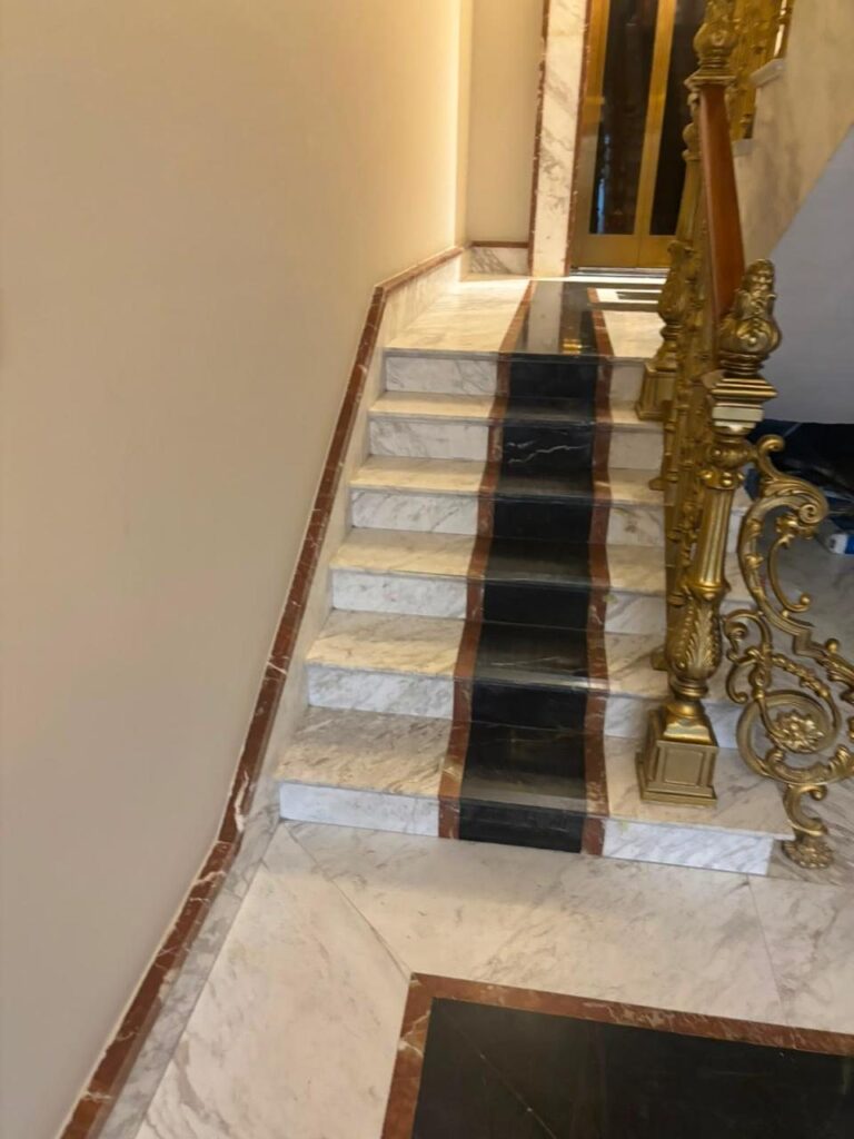 Embassy District villa, marble floors, inlays and staircases (23)