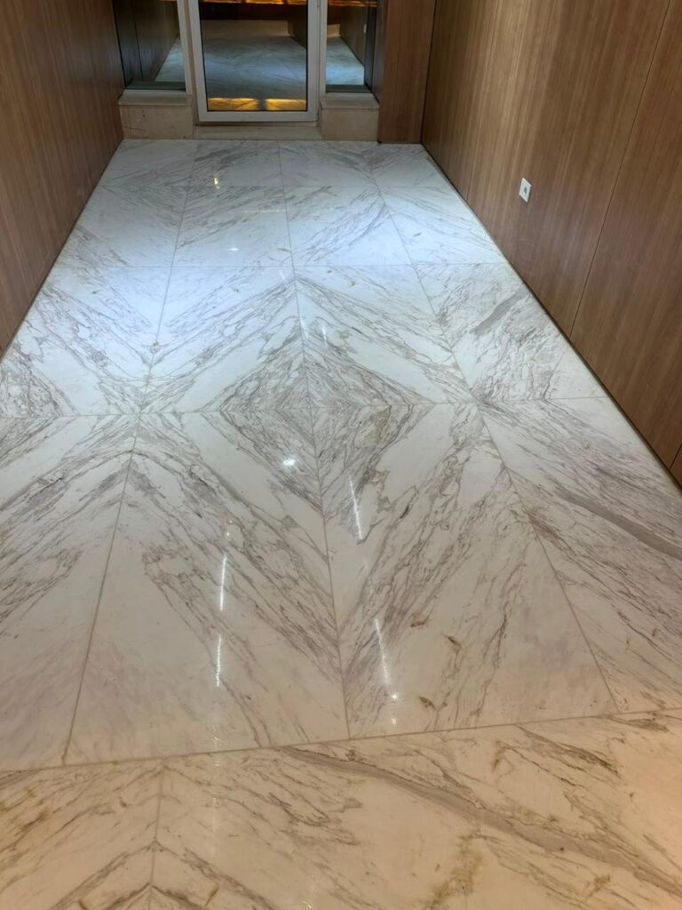 Manar Company headquarters, white marble lobby and floors (2)