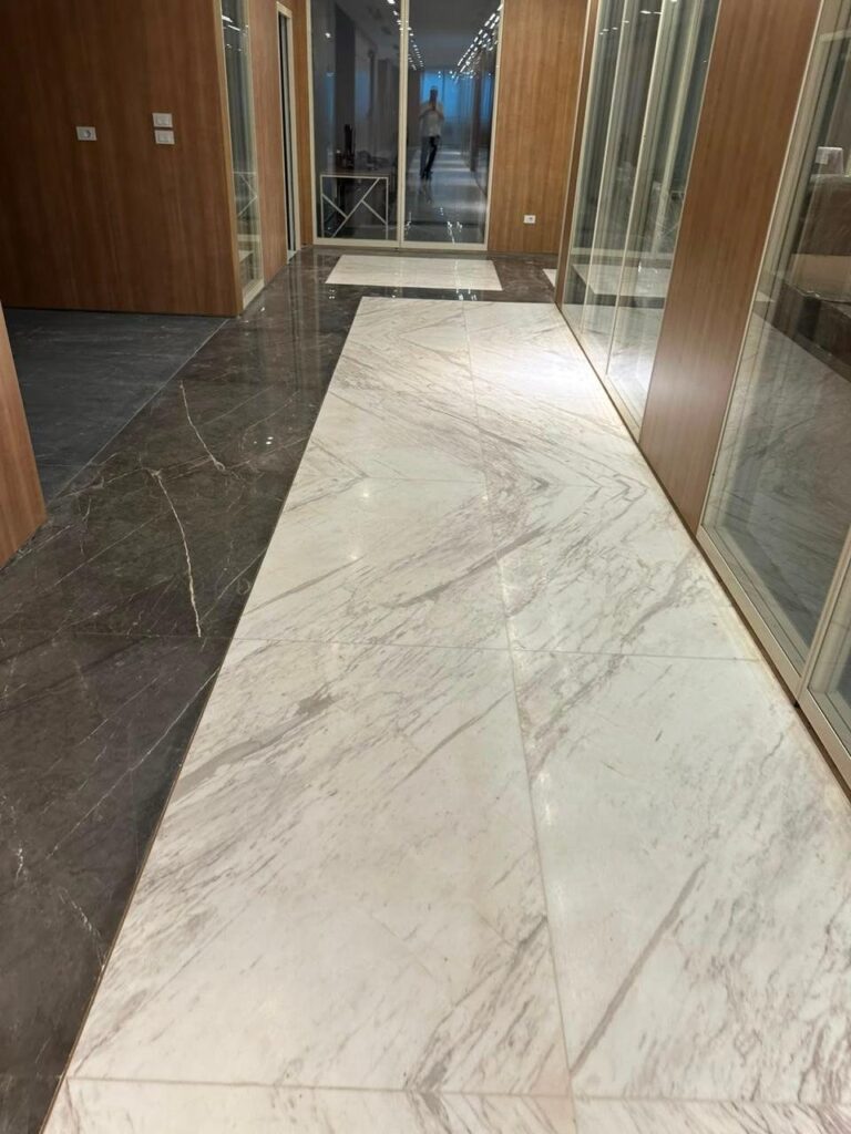 Manar Company headquarters, white marble lobby and floors (3)