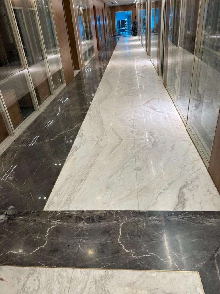 Manar Company headquarters, white marble lobby and floors (5)