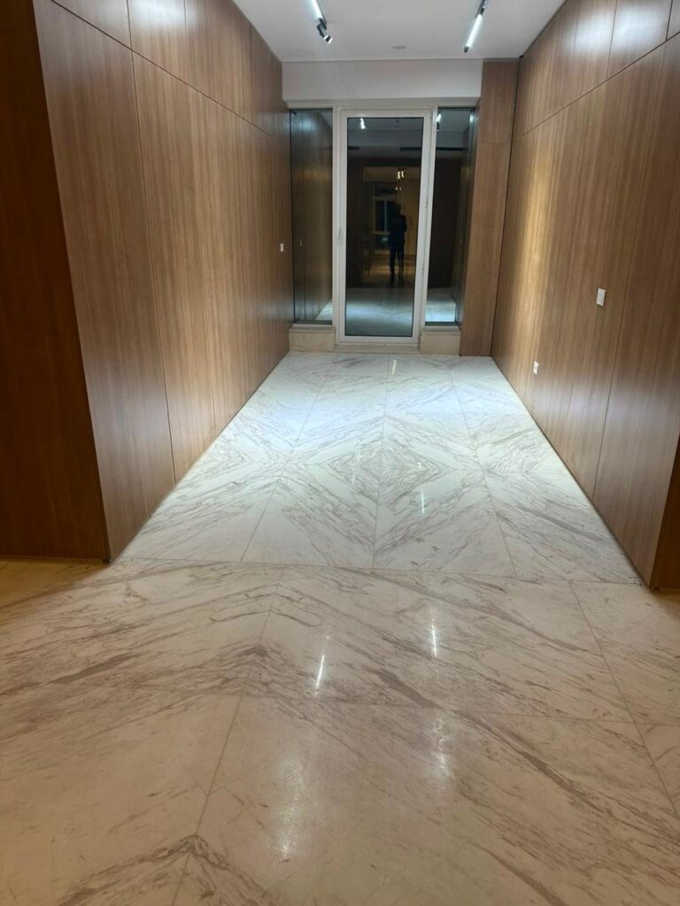 Manar Company headquarters, white marble lobby and floors (18)