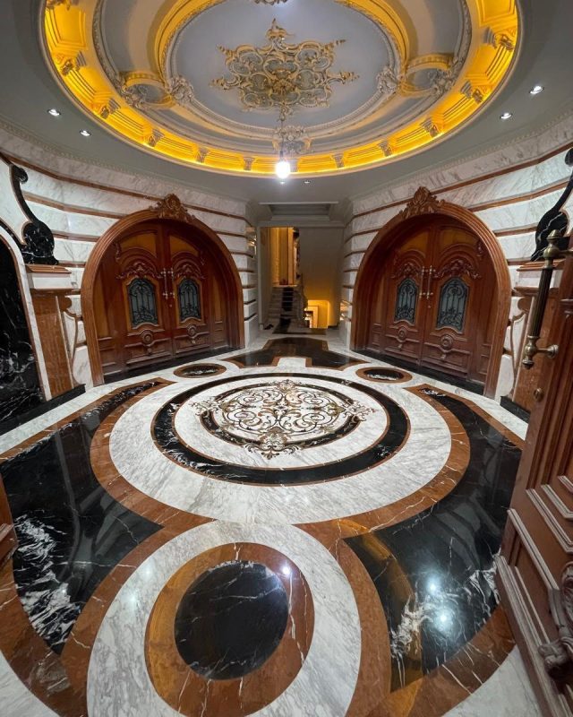 Embassy District villa, marble floors, inlays and staircases (3)