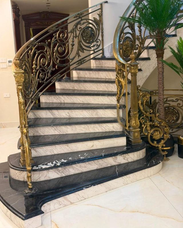 Embassy District villa, marble floors, inlays and staircases (11)